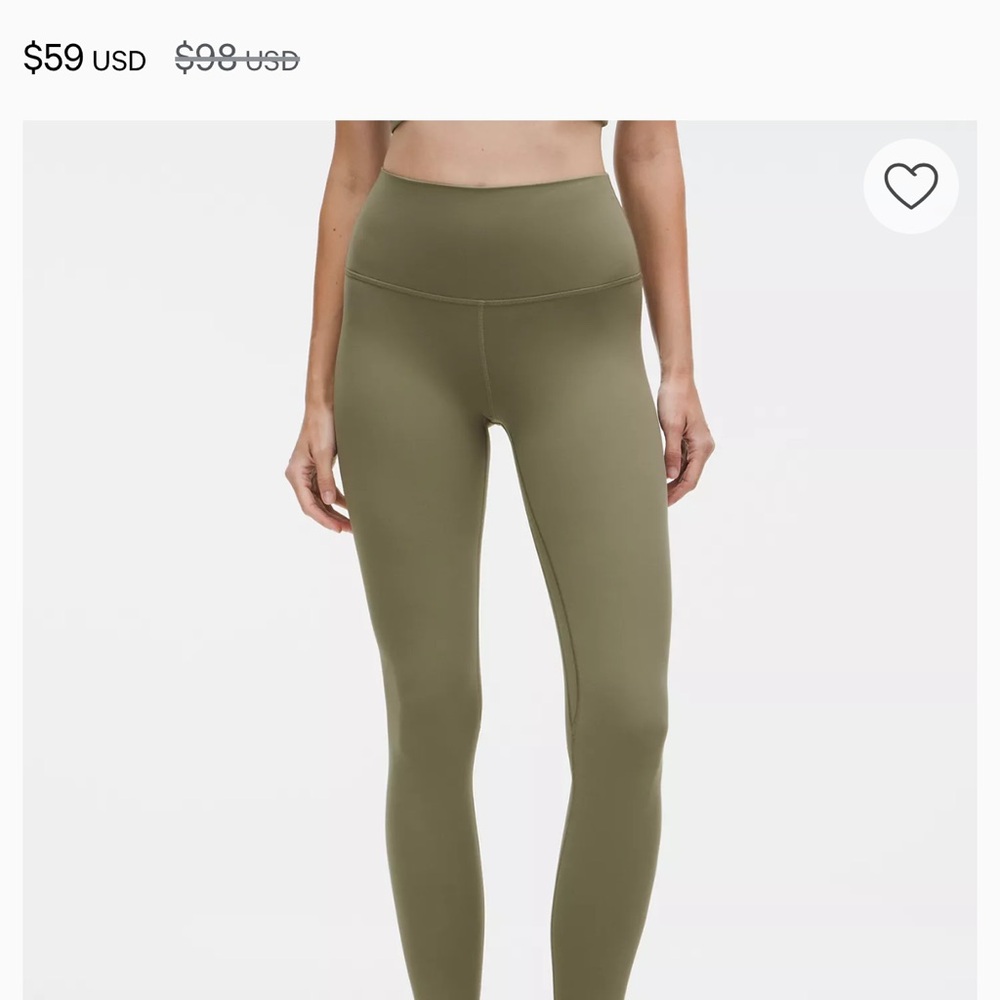 Lululemon Align High Rise Leggings in Willow Green